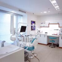 Modern dental clinic treatment room